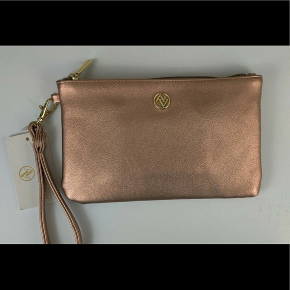Adrienne Vittadini Rose Gold Wristlet - Picture 9 of 9